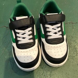 Vans - Kids Black and Green Sneakers